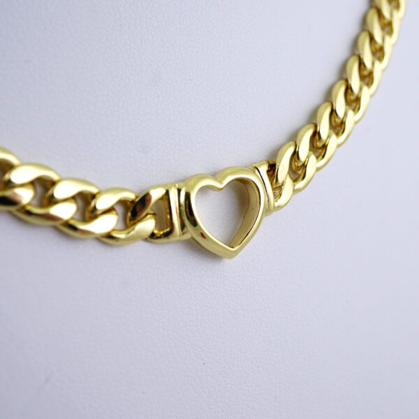 SET1367  Gargantilla & Pulsera / Choker W/ Bracelet/ Plain/14K Real Color/6mmX45cm - Image 2