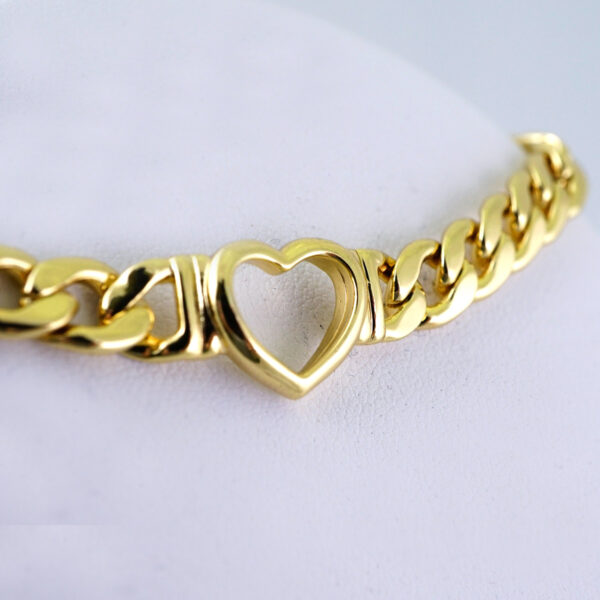 SET1367  Gargantilla & Pulsera / Choker W/ Bracelet/ Plain/14K Real Color/6mmX45cm - Image 3
