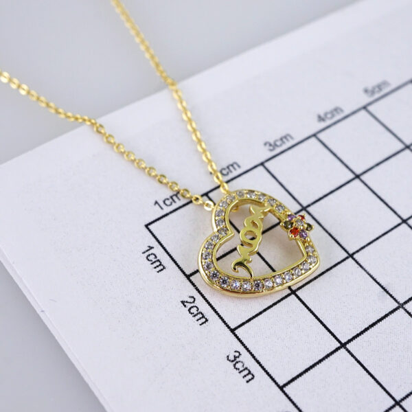 SET1369  Cadenas & Colgantes - Chain & Pendants -Color Zircon Stone - 14K Real Color