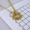 SET1371 Cadenas & Colgantes - Chain & Pendants -14K Real Color/ Zircon Stone / 3mmX45cm - Image 3