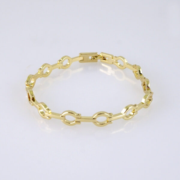 B1297 Bracelets Woman/ Pulseras Dama/ Plain/ 14K Real Color