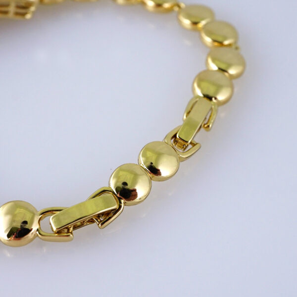 B1306 Women's Bracelet - Pulseras Dama - Zircon Stone - 14K Real Color