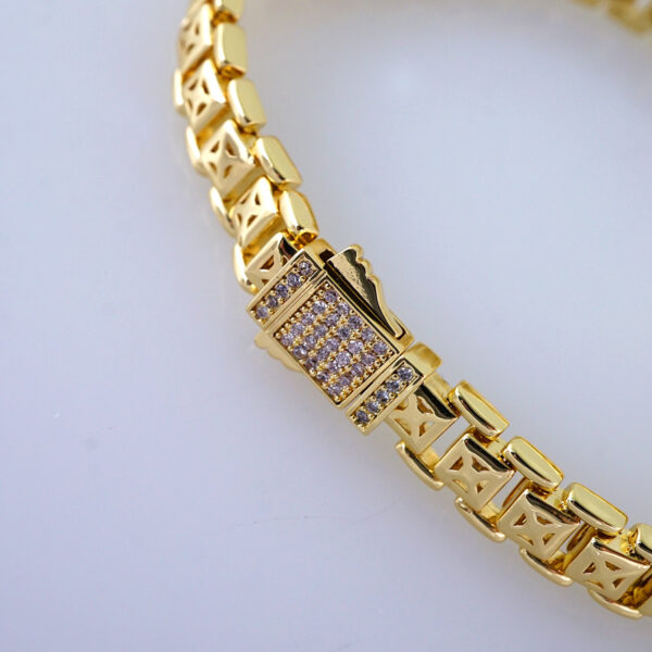 B1311 Bracelet - Pulseras/ Zircon Stone - 14K Real Color