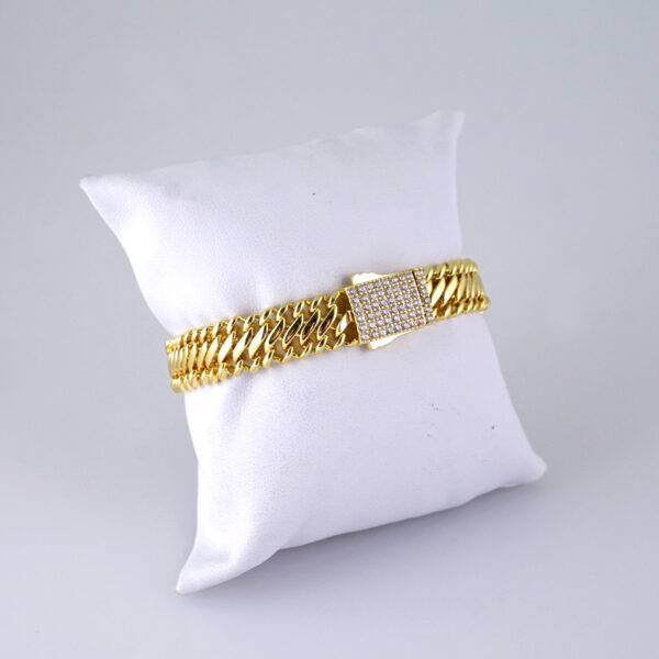B1312 Bracelet - Pulseras/ Zircon Stone - 14K Real Color