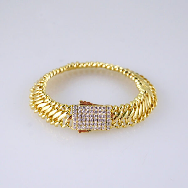 B1312 Bracelet - Pulseras/ Zircon Stone - 14K Real Color