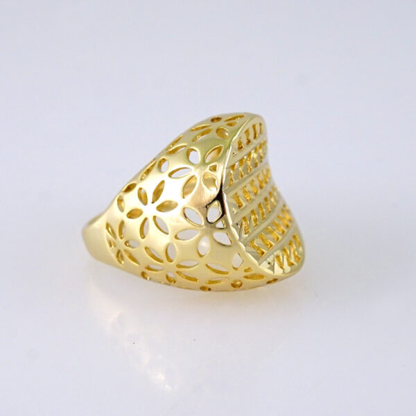 R633 RING - ANILLO - Plain - 14K Real Color