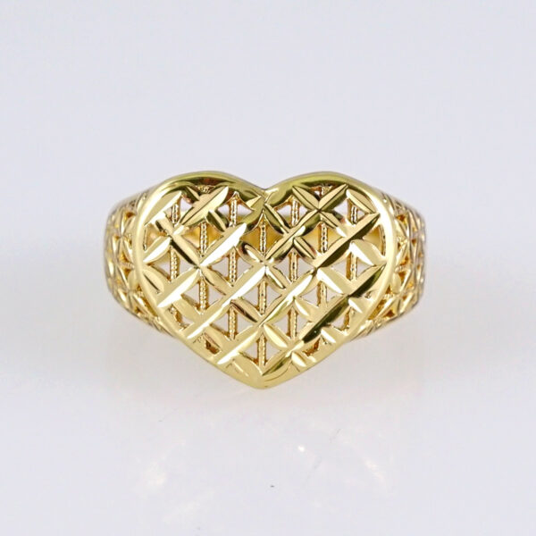 R641 RING - ANILLO - Plain - 14K Real Color