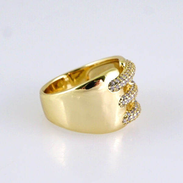 R642  RING - ANILLO - Zircon Stone - 14K Real Color