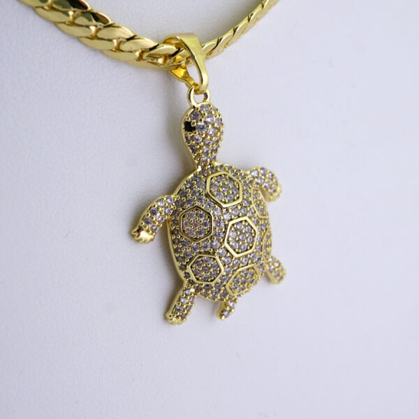 SET1386 Cadenas & Colgantes - Chain & Pendants -Zircon Stone - 14K Real Color / 8mmX60cm