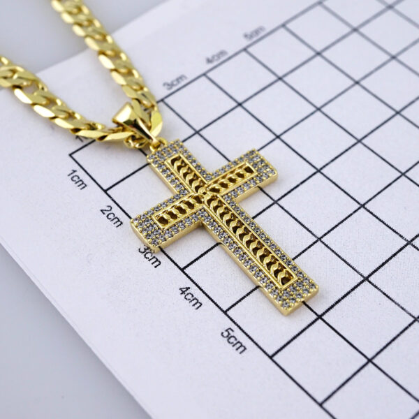 SET1387 Cadenas & Colgantes - Chain & Pendants -Zircon Stone - 14K Real Color / 5mmX60cm
