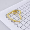 E1751 Earrings Women/ Aretes Dama/ Plain/ 14k Real Color/ - Image 3
