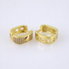 E1758 Women's Earrings - Aretes Dama - Zircon Stone - 14K Real Color - Stainless Steel - Image 2