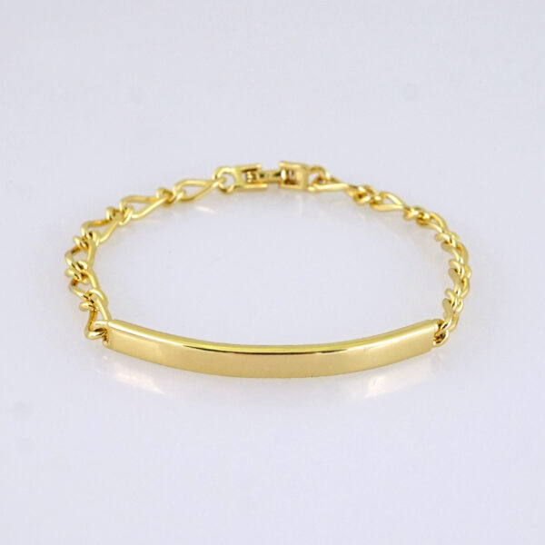 B1319 Bracelet - Pulseras/Plain/ 14K Real Color - Image 2
