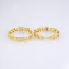 E1763 Earrings Women/ Aretes Dama/ Plain/ 14k Real Color/ - Image 2