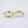 E1769 Women's Earrings - Aretes Dama - Zircon Stone - 14K Real Color - Image 2
