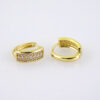 E1864 Earrings - Aretes - Zircon Stone - 14K Real Color - Image 2