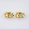E1784 Women's Earrings - Aretes Dama - Zircon Stone - 14K Real Color
