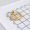 E1784 Women's Earrings - Aretes Dama - Zircon Stone - 14K Real Color - Image 3