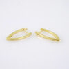 E1787 Earrings Women/ Aretes Dama/ Plain/ 14k Real Color/ - Image 2