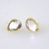 E1793 Women's Earrings - Aretes Dama - Zircon Stone Cristal - 14K Real Color