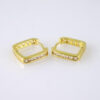 E1798  Women Earrings/ Aretes Dama/ Zircon Stone/14K Real Color/