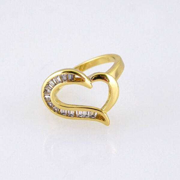 R648  RING - ANILLO - Zircon Stone - 14K Real Color