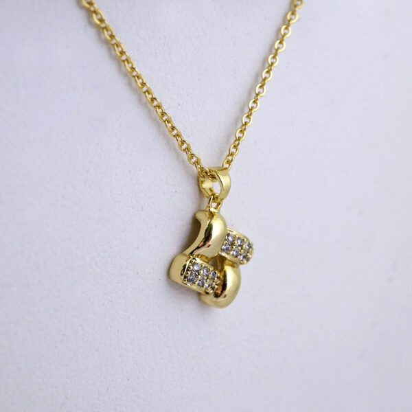 SET1404 Cadenas & Colgantes & Aretes/ Chain & Pendants & Earrings  /14K Real Color/Zircon Stone/