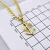SET1412 Cadenas & Colgantes/ Chain W/Pendants /14K Real Color 3mmX45cm - Image 3