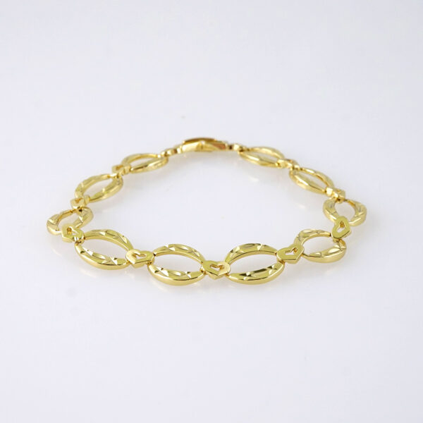 B1333 Bracelets Woman/ Pulseras Dama/ Plain/ 14K Real Color//