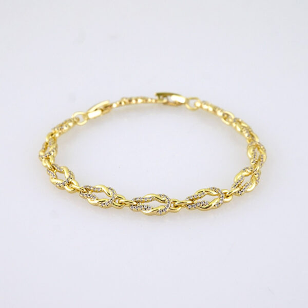 B1349 Bracelet - Pulseras/ Zircon Stone - 14K Real Color - Image 2