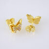 E1801 Women's Earrings - Aretes Dama - Zircon Stone - 14K Real Color - Image 2