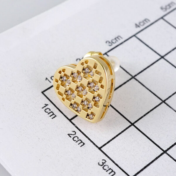 E1803 Women's Earrings - Aretes Dama - Zircon Stone - 14K Real Color - Image 3