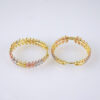 E1808 Earrings Woman/ Aretes Dama/ Three Tone/ Plain - Image 2