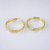 E1810 Earrings Women/ Aretes Dama/ Plain/ 14k Real Color/