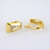 E1818 Women's Earrings - Aretes Dama - Zircon Stone/14k Real Color/ - Image 2