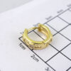 E1820 Women's Earrings - Aretes Dama - Zircon Stone/14k Real Color/ - Image 3