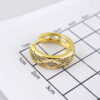 E1822 Women's Earrings - Aretes Dama - Zircon Stone/14k Real Color/ - Image 3