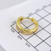 E1823 Women's Earrings - Aretes Dama - Zircon Stone/14k Real Color/ - Image 3