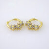 E1826 Women's Earrings - Aretes Dama - Zircon Stone/14k Real Color/