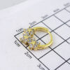 E1826 Women's Earrings - Aretes Dama - Zircon Stone/14k Real Color/ - Image 3
