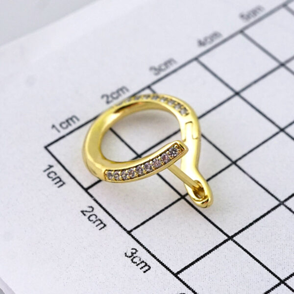 E1831 Women's Earrings - Aretes Dama - Zircon Stone/14k Real Color/