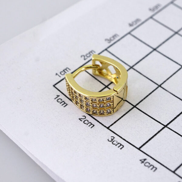 E1833 Women's Earrings - Aretes Dama - Zircon Stone/14k Real Color/ - Image 3