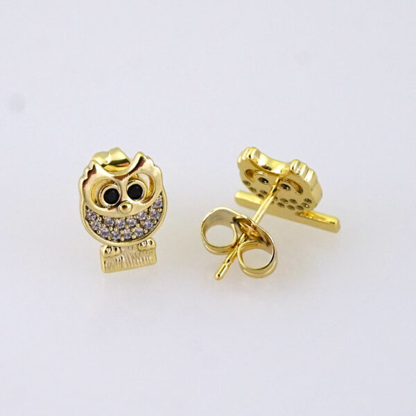 E1834 Women's Earrings - Aretes Dama - Zircon Stone/14k Real Color/