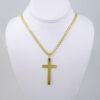 SET1434 Chains - Cadenas W/Pendants Plain 14K Real Color - Plain - 6mm