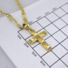 SET1446 Chain & Colgantes- Choker W/ Pendants- 14K Real Color- Zircon Stone- 3mmX45cm - Image 3