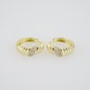 E1902 Earrings - Aretes - Zircon Stone - 14K Real Color