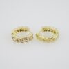 E1904 Earrings - Aretes - Zircon Stone - 14K Real Color
