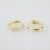 E1911 Earrings - Aretes - Zircon Stone - 14K Real Color - Image 2