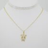SET1479 Cadenas - Colgante - Chain W - Pendants - 14K Real Color - Zircon Stone 2mmX50cm