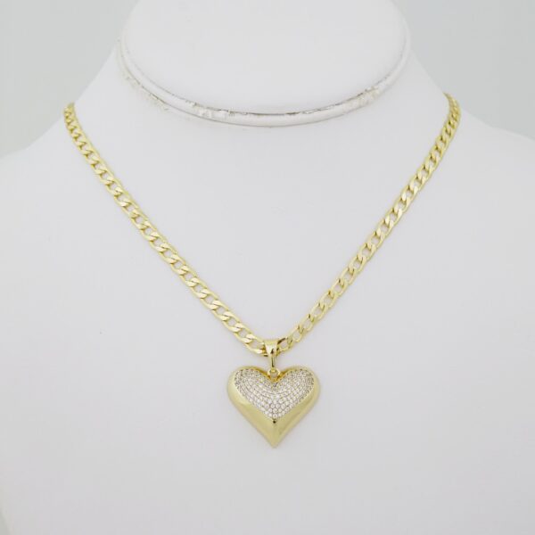 SET1480 Cadenas - Colgante - Chain W - Pendants - 14K Real Color - Zircon Stone 5mmX50cm